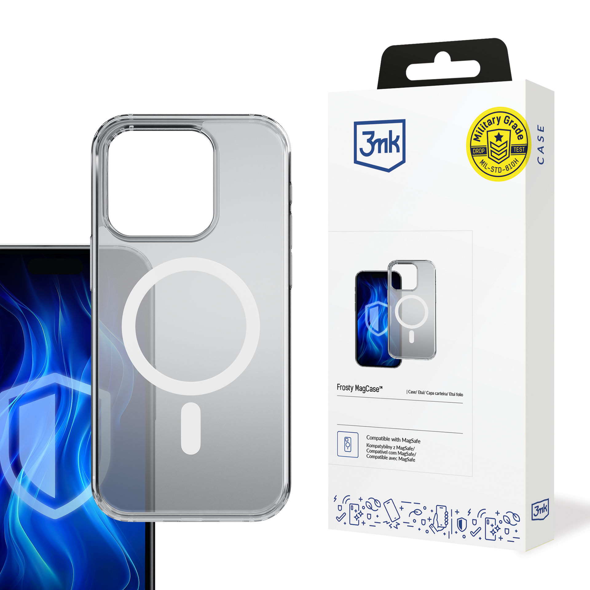 Apple iPhone 16 Pro - 3mk Frosty MagCase White