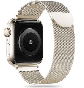 TECH-PROTECT MILANESEBAND APPLE WATCH 8 / 9 / 10 / 11 / SE (40 / 41 / 42 MM) STARLIGHT