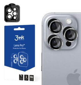 Apple iPhone 16 Pro /16 Pro Max- 3mk Lens Protection Pro Titanium Silver