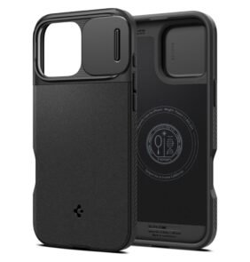 SPIGEN OPTIK ARMOR MAG MAGSAFE IPHONE 16 PRO MAX BLACK
