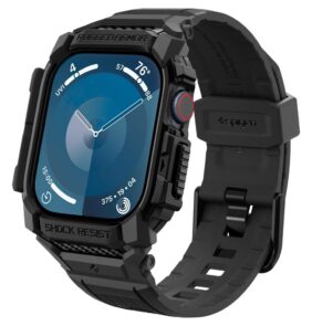 SPIGEN RUGGED ARMOR ”PRO” APPLE WATCH 10 / 11 (46 MM) MATTE BLACK