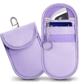 FARADAY CAGE TECH-PROTECT KLR100 POUCH KEYLESS RFID SIGNAL BLOCKER CASE LAVENDER