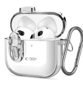 TECH-PROTECT SLIM HOOK APPLE AIRPODS 4 CLEAR