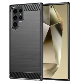Techsuit - Carbon Silicone - Samsung Galaxy S25 Ultra - Black