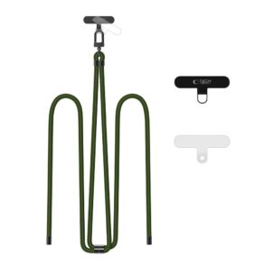 TECH-PROTECT C7S ROPE CROSSBODY STRAP HUNTER GREEN/BLACK