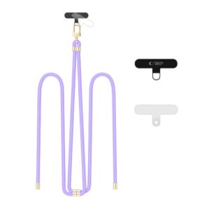 TECH-PROTECT C7S ROPE CROSSBODY STRAP LAVENDER/GOLD