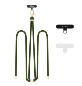 TECH-PROTECT C7S ROPE CROSSBODY STRAP HUNTER GREEN/GOLD