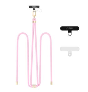 TECH-PROTECT C7S ROPE CROSSBODY STRAP BABY PINK/GOLD