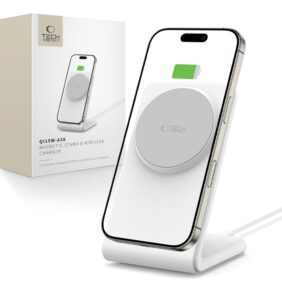 TECH-PROTECT QI15W-A38 MAGNETIC MAGSAFE WIRELESS CHARGER WHITE
