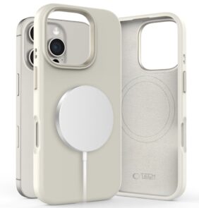TECH-PROTECT SILICONE PURE MAGSAFE IPHONE 16 PRO COSMIC LATTE