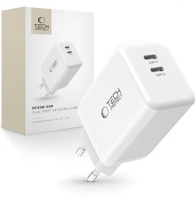 TECH-PROTECT NC45W-GAN 2-PORT NETWORK CHARGER PD 45W WHITE