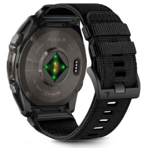 TECH-PROTECT NYLON CLASSIC GARMIN FENIX 5X / 5X PLUS / 6X / 6X PRO / 7X / 8 / 8 PRO (51 MM) BLACK