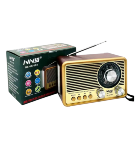 Επαναφορτιζόμενο ραδιόφωνο Retro - NS-6676BT - 566765 - Gold