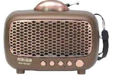 Επαναφορτιζόμενο ραδιόφωνο Retro - MD-1016BT - 410164 - Light Brown - Image 2