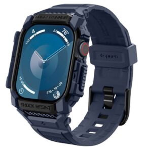 SPIGEN RUGGED ARMOR ”PRO” APPLE WATCH 10 / 11 (46 MM) NAVY BLUE