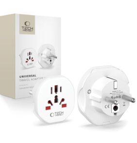 TECH-PROTECT WL-09 UNIVERSAL TRAVEL ADAPTER FROM EU WHITE