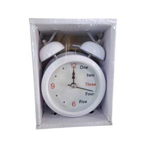 Επιτραπέζιο ρολόι - Ξυπνητήρι - 3301-12 - 301127 - White