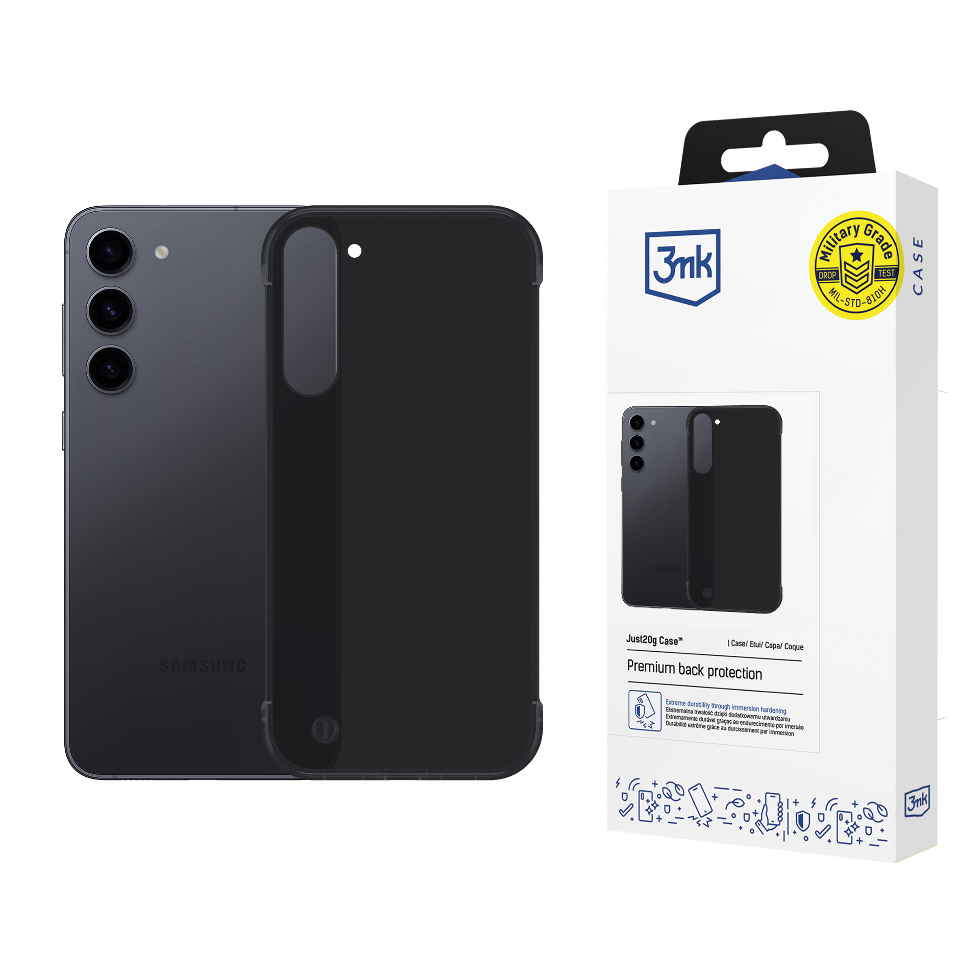 Samsung Galaxy S23+ - 3mk Just20g Matt Case