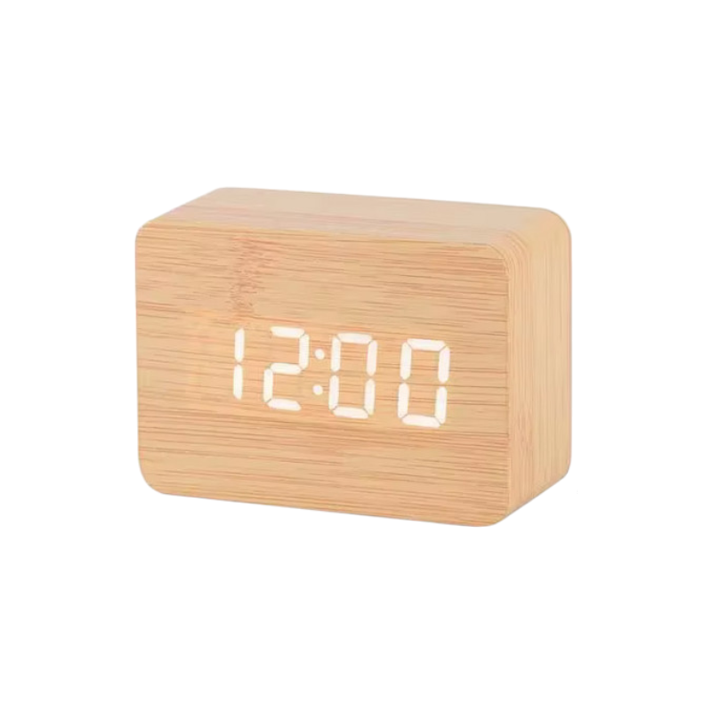Ψηφιακό ρολόι - Ξυπνητήρι - ET009 - 909481 - Beige