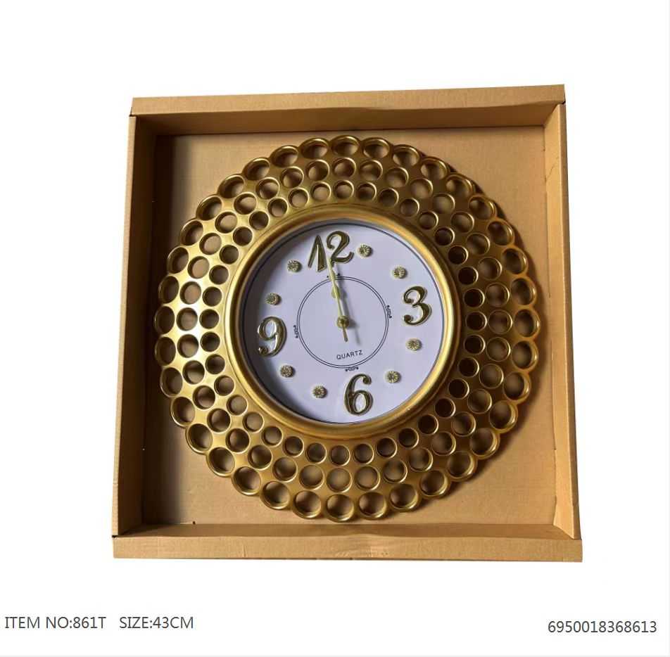 Ρολόι τοίχου - Vintage - CZK-861T - 368613 - Gold - Image 2