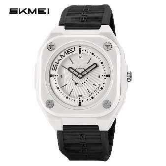 Αναλογικό ρολόι χειρός - Skmei - 2329 - White/Black - Image 2