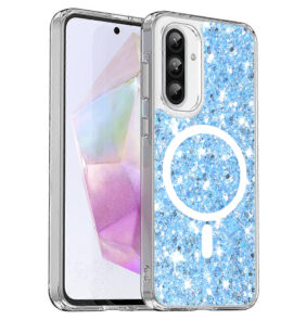 Techsuit - Sparkly Glitter MagSafe - Samsung Galaxy A36 5G / A56 5G - Blue