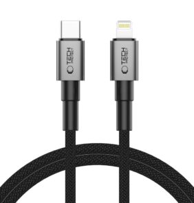 TECH-PROTECT ULTRABOOST DNA LIGHTNING CABLE PD 27W / 3A 100CM IRON GREY
