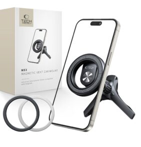 TECH-PROTECT N53 MAGNETIC MAGSAFE STABLE VENT CAR MOUNT BLACK