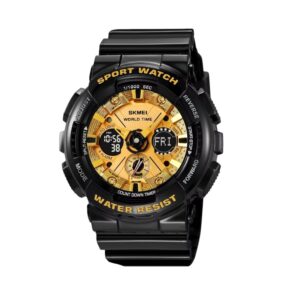 Ψηφιακό/αναλογικό ρολόι χειρός - Skmei - 2118 - Black/Gold