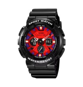 Ψηφιακό/αναλογικό ρολόι χειρός - Skmei - 2118 - Black/Red