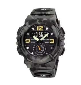 Ψηφιακό/αναλογικό ρολόι χειρός - Skmei - 2341 - Army Grey