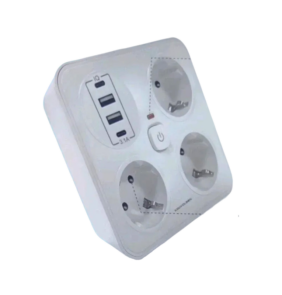 Πολύπριζο 3 θέσεων με θύρες USB - KOS-27015EU - 270155