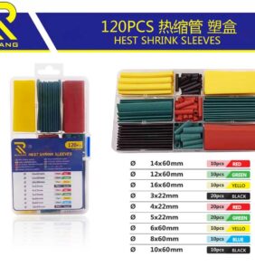 Θερμοσυστελλόμενα μανίκια καλωδίων - 120pcs - 113368