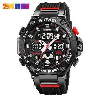 Ψηφιακό/αναλογικό ρολόι χειρός - Skmei - 2223 - Black - Image 2