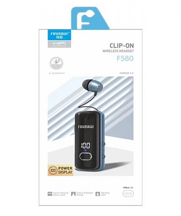 Ασύρματο ακουστικό Bluetooth - F580 - Fineblue - 700079 - Blue - Image 2