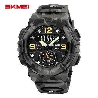 Ψηφιακό/αναλογικό ρολόι χειρός - Skmei - 2341 - Army Grey - Image 2