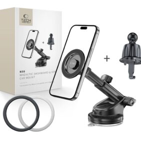 TECH-PROTECT N58 MAGNETIC MAGSAFE DASHBOARD & VENT CAR MOUNT BLACK