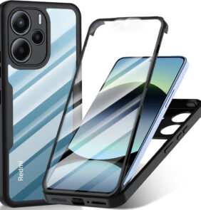 Techsuit - ColorVerse 360 Series + Screen Protector - Xiaomi Redmi Note 14 4G - Black