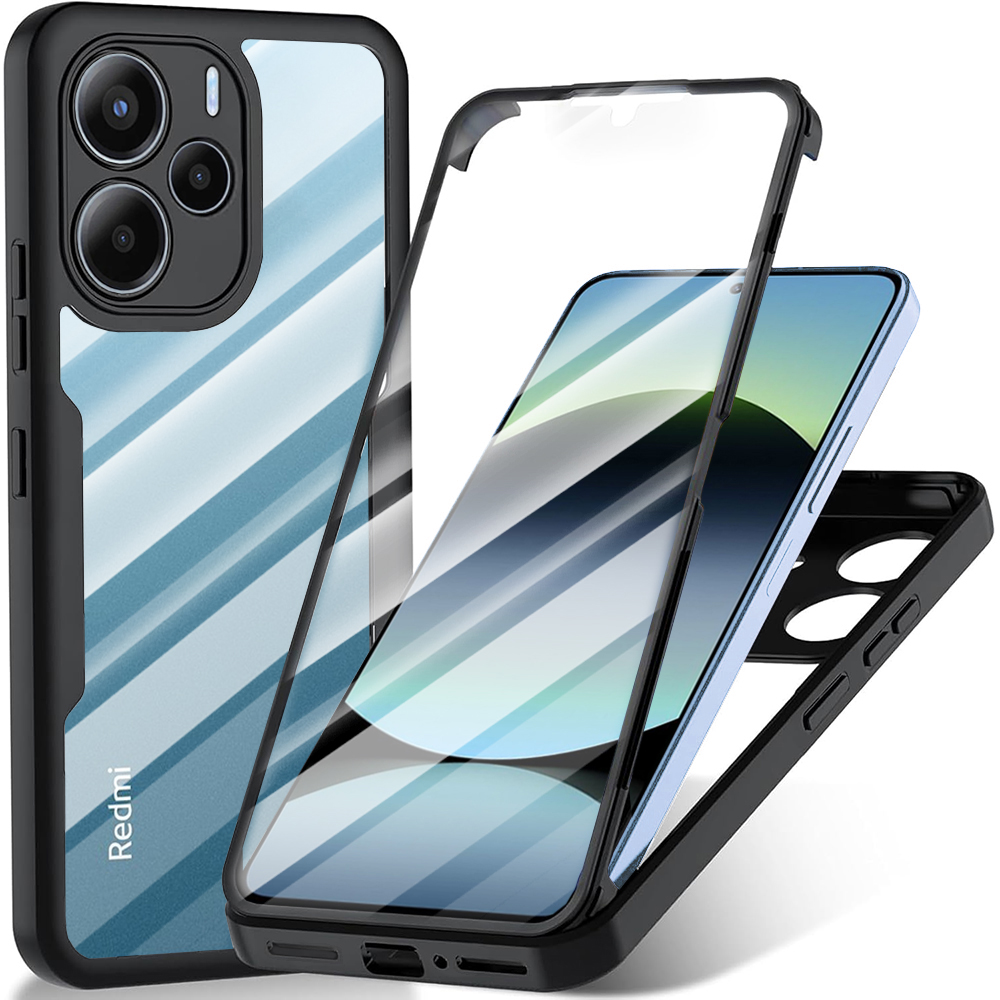 Techsuit - ColorVerse 360 Series + Screen Protector - Xiaomi Redmi Note 14 4G - Black