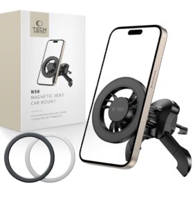 TECH-PROTECT N56 MAGNETIC MAGSAFE STABLE VENT CAR MOUNT BLACK