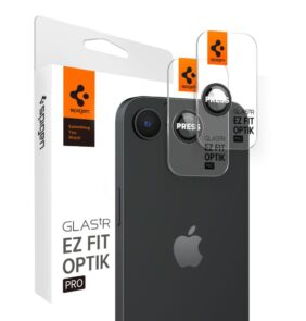 CAMERA COVER SPIGEN OPTIK PRO GLAS.TR ”EZ FIT” CAMERA PROTECTOR 2-PACK IPHONE 16E / 17E BLACK