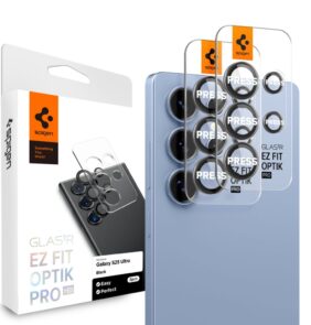 CAMERA COVER SPIGEN OPTIK PRO HD GLAS.TR ”EZ FIT” CAMERA PROTECTOR 2-PACK GALAXY S25 ULTRA BLACK