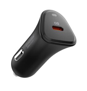 SPIGEN ESSENTIAL EV301 1-PORT CAR CHARGER 30W BLACK
