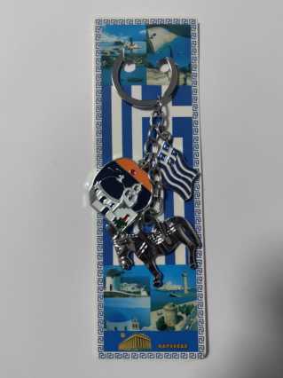 Τουριστικό μπρελόκ Souvenir - Σετ 12pcs - Greece/Santorini - 127240 - Image 2