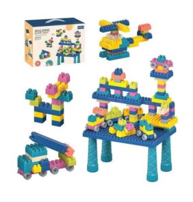 Σετ πάγκος κατασκευών DIY με τουβλάκια - C2711 - 88pcs - 117156
