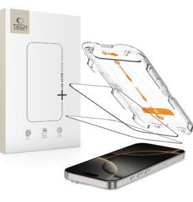 TEMPERED GLASS TECH-PROTECT QUICK SET+ 2-PACK IPHONE 16 PRO BLACK