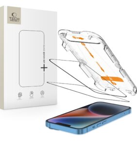 TEMPERED GLASS TECH-PROTECT QUICK SET+ 2-PACK IPHONE 13 / 13 PRO / 14 / 16E / 17E BLACK