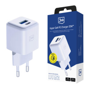Accessories -3mk Hyper GaN Charger 20W QC4+ PD PPS USB 1A1C White EU