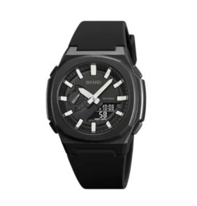 Ψηφιακό/αναλογικό ρολόι χειρός – Skmei - 2091 - White/Black screen
