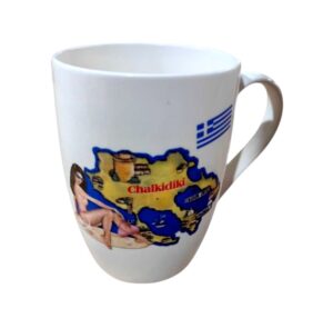 Σετ κεραμική κούπα Souvenir - 12pcs - Chalkidiki - 221202